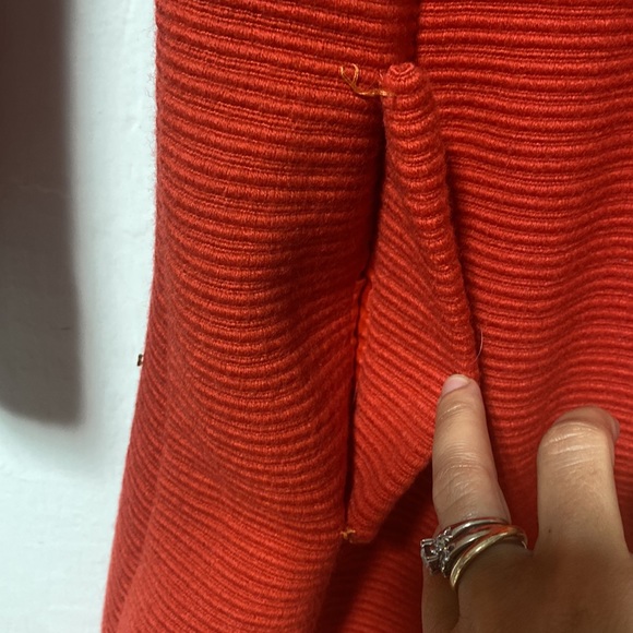 Vintage 1960s reddish orange Hannah Troy Dress with matching cropped jacket sz 6 - Picture 4 of 16